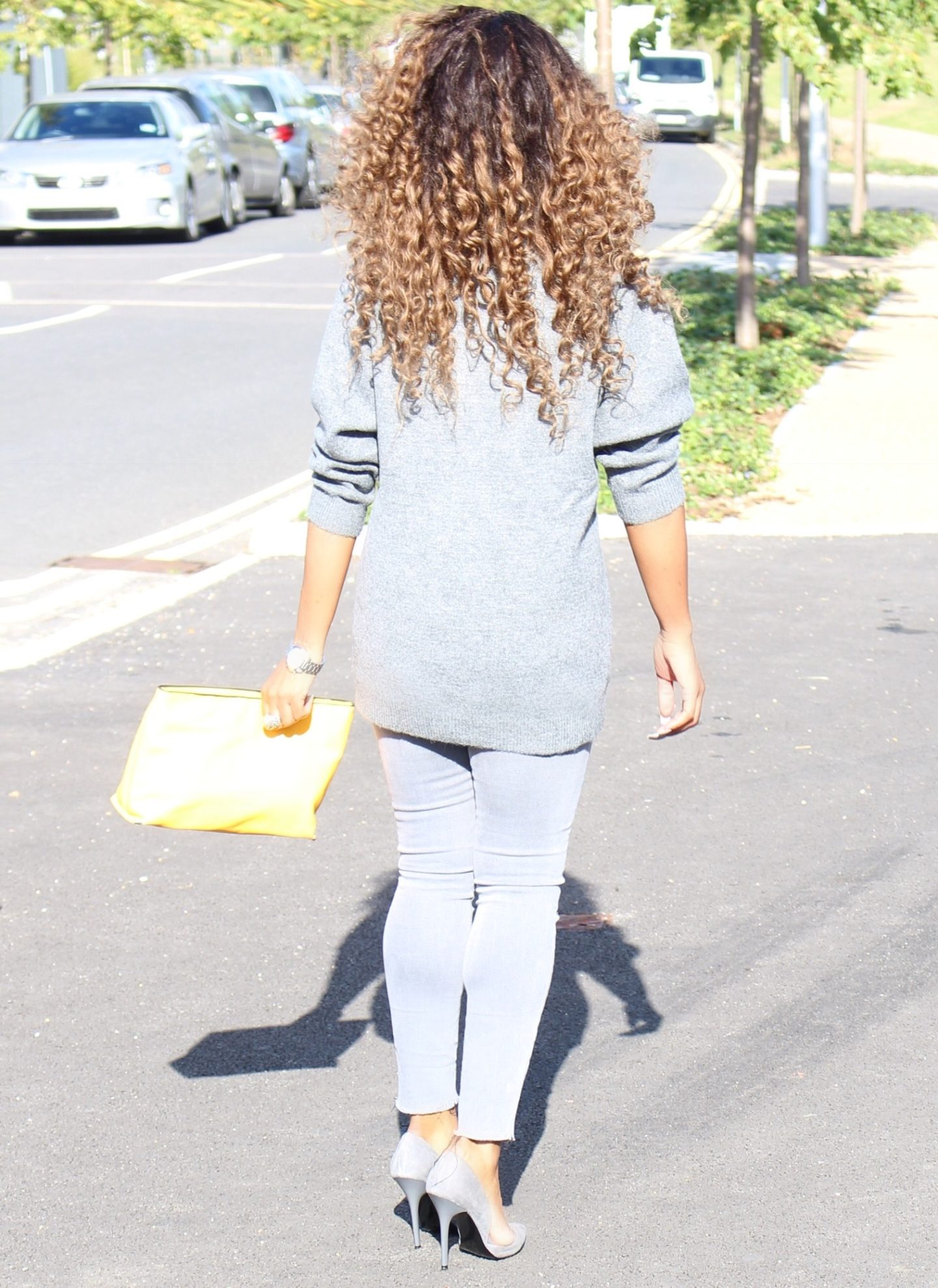 Grey Zara oversize jumper